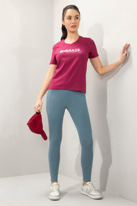 Essential V-Neck Printed Tee - Embrace Print thumbnail 6