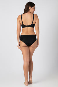 Chic Contour Non-Padded Wired Minimizer Bra - Black thumbnail 6