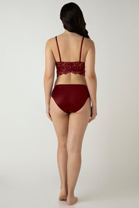 Femme Lace Padded Non-Wired Demi Bra - Biking Red thumbnail 6
