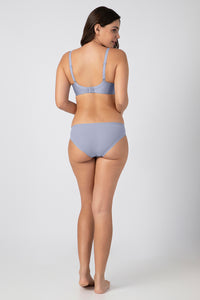 Chic Contour Non-Padded Wired Minimizer Bra - Soft Gray thumbnail 6