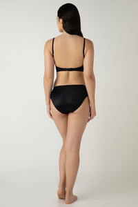 Femme Lace Padded Non-Wired Longline Bra - Black thumbnail 6