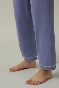 Sleep Button Down PJ Set - Lavender Violet thumbnail 6
