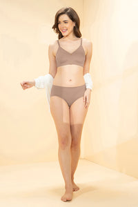 Total Support Non-Padded Non-Wired Bra - Warm Taupe thumbnail 6