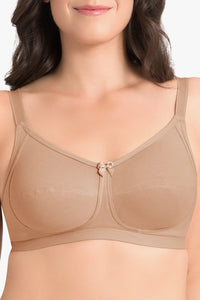 Ultimo Essential Cotton Non-Padded Non-Wired Bra (Pack of 2) - Sandalwood-Black thumbnail 7
