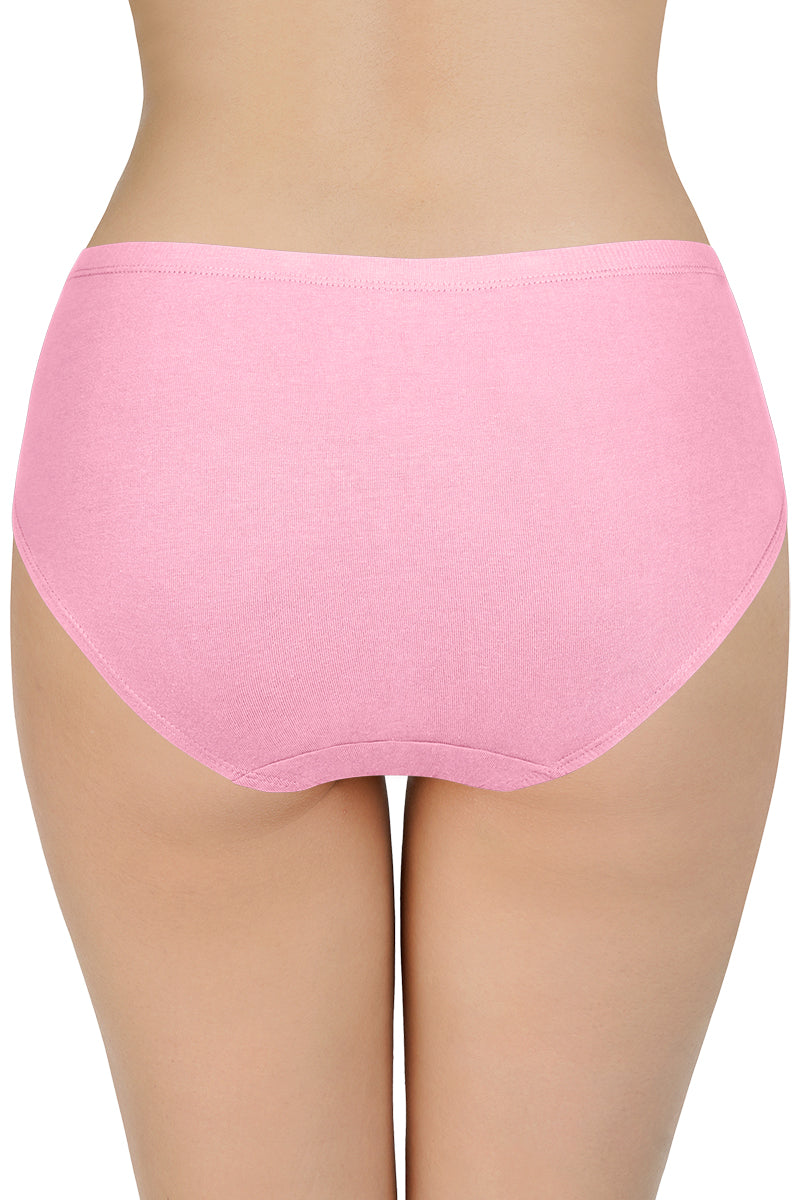 Insert Elastic Waistband Hipster Solid Assorted Panty (Pack of 3 Colors & Prints May Vary)
