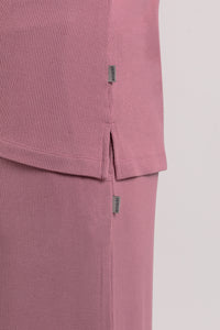 Serene Dream Henley Neck Tee - Mesa Rose thumbnail 6