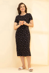 Lounge Laze Dress - Orchid Floral Print thumbnail 7