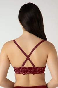 Femme Lace Padded Wired Multiway Bra - Biking Red thumbnail 8