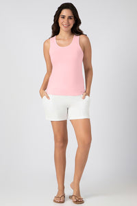 Broad Strapped Body Hugging Tank Top - Mary's Rose thumbnail 8