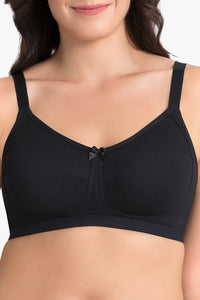 Ultimo Essential Cotton Non-Padded Non-Wired Bra (Pack of 2) - Sandalwood-Black thumbnail 8
