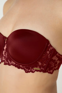 Femme Lace Padded Wired Multiway Bra - Biking Red thumbnail 9