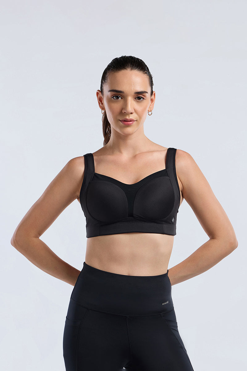 Run-Train Pro Bra - Black