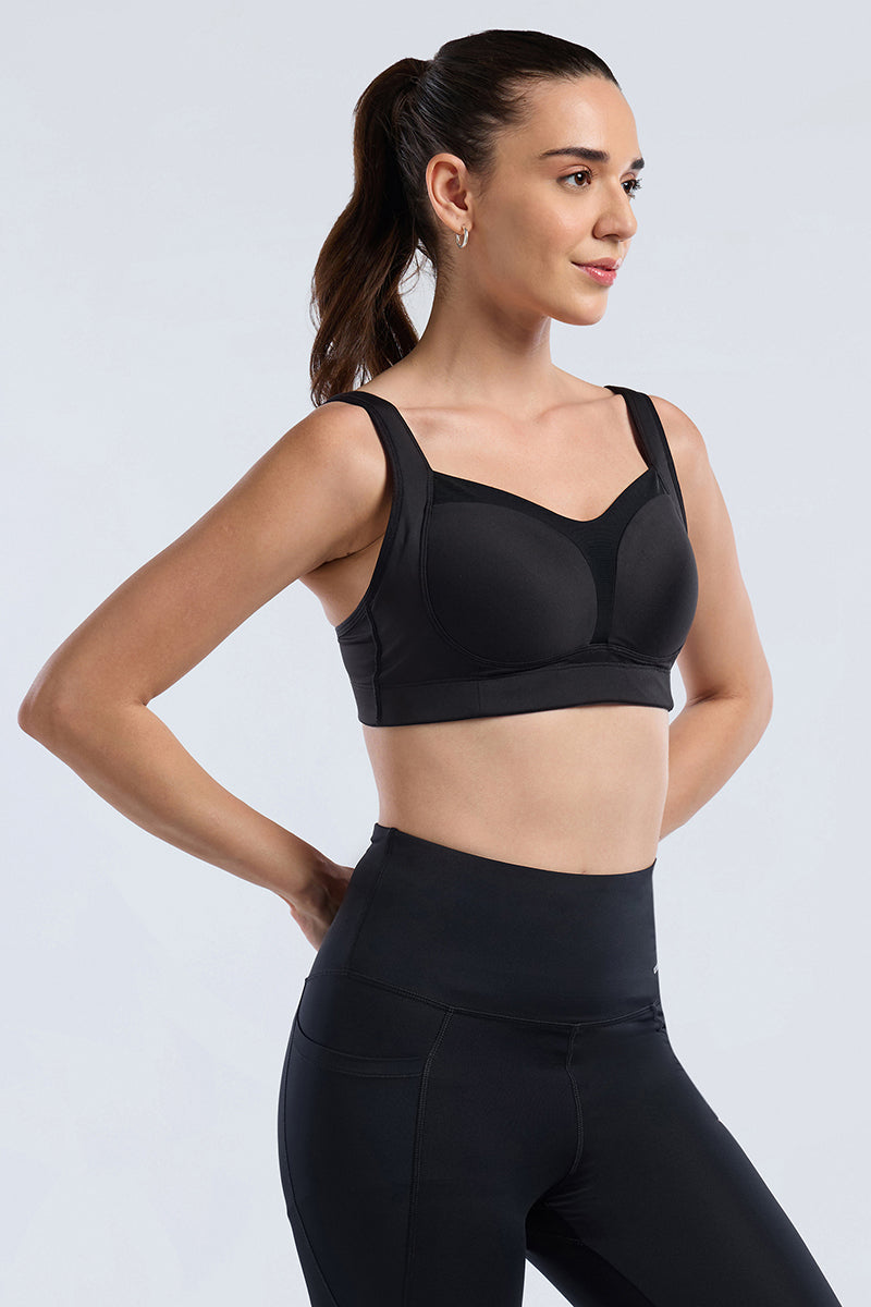 Run-Train Pro Bra - Black