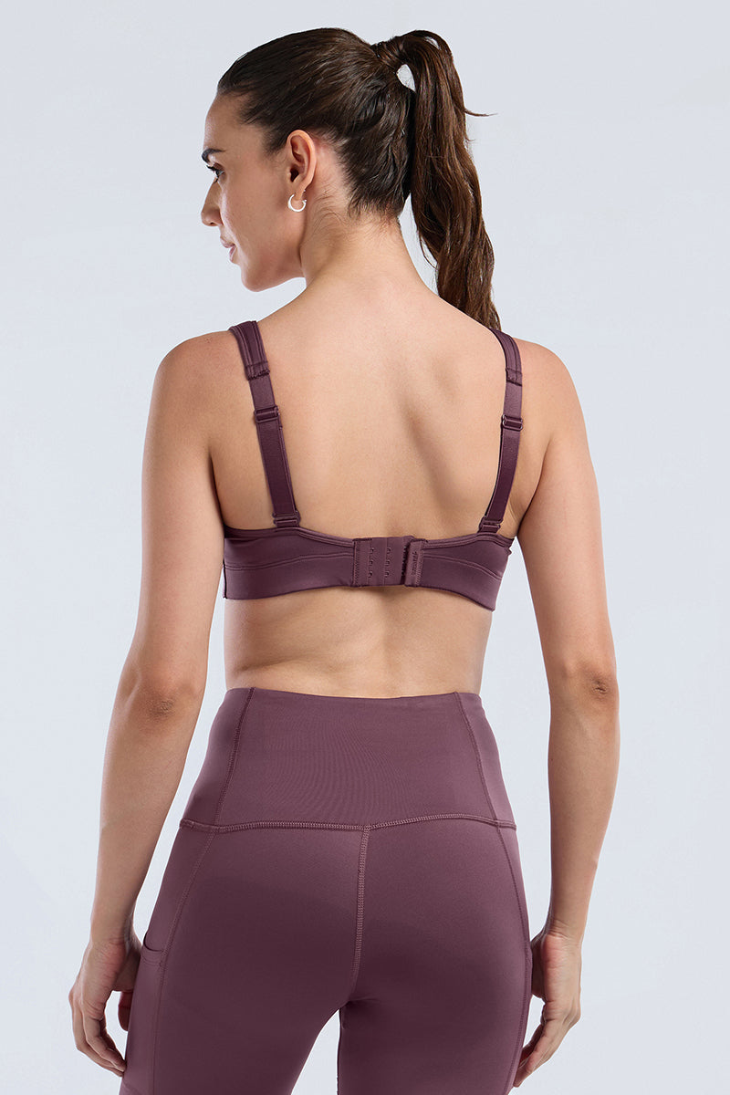 Run-Train Pro Bra - EggPlant - Image 4 of 6