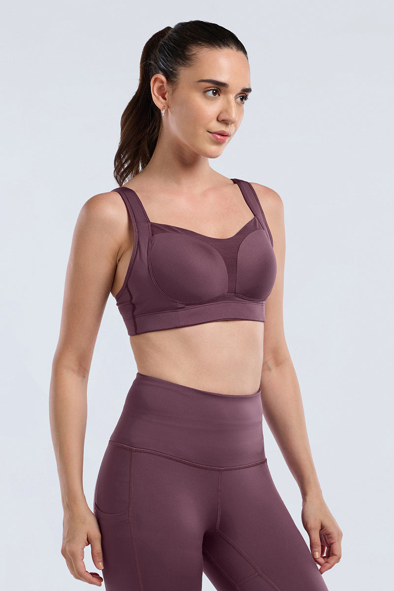 Run-Train Pro Bra - EggPlant