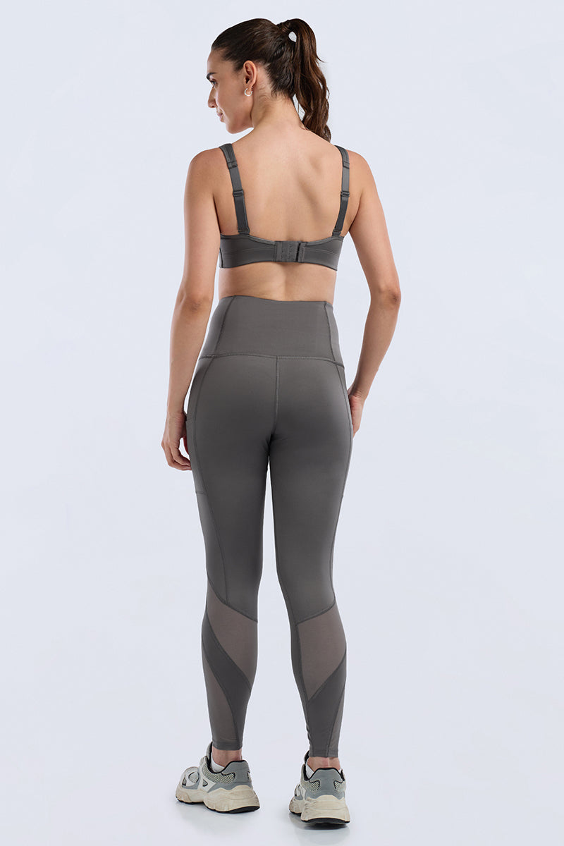 Run-Train Pro Bra - Granite Grey - Image 4 of 6