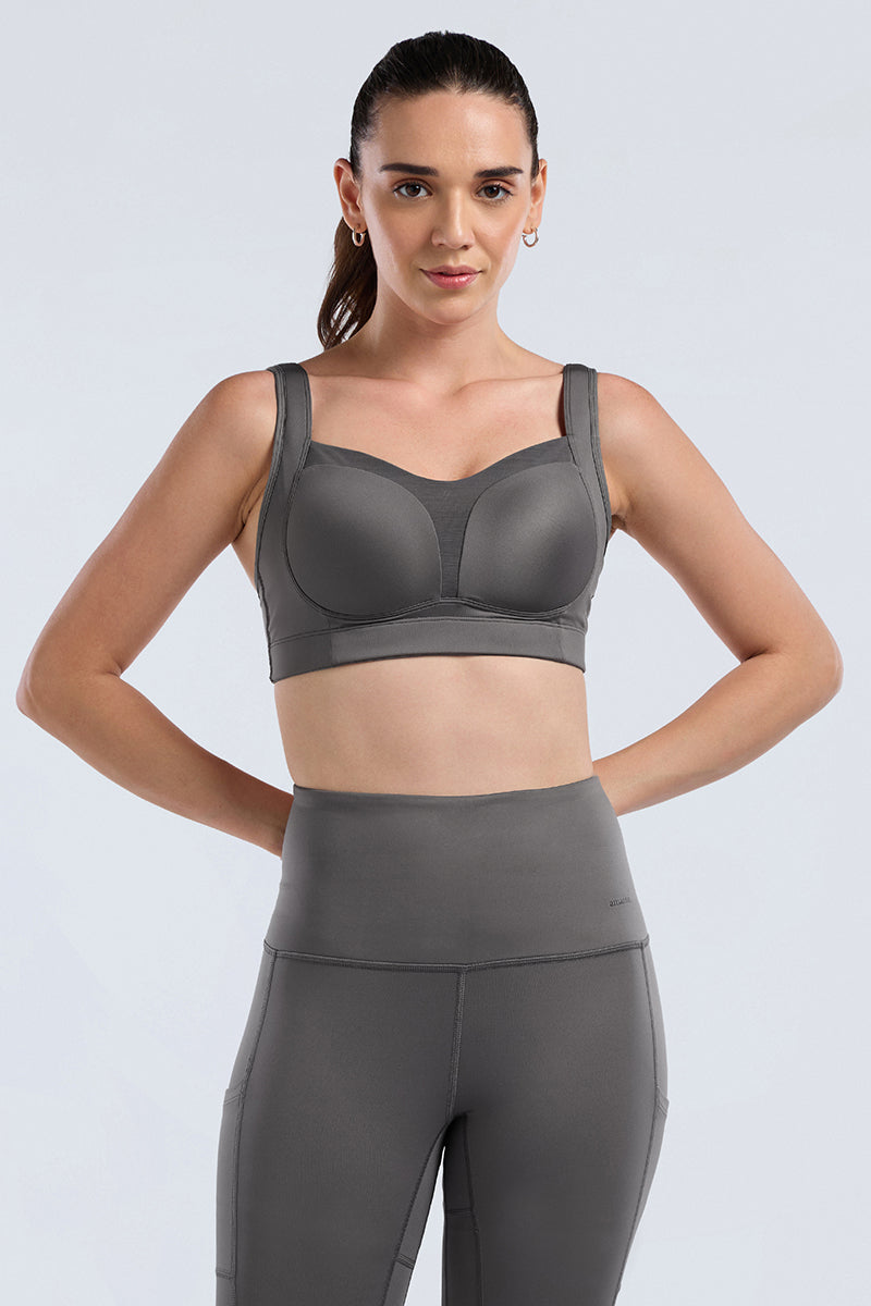 Run-Train Pro Bra - Granite Grey