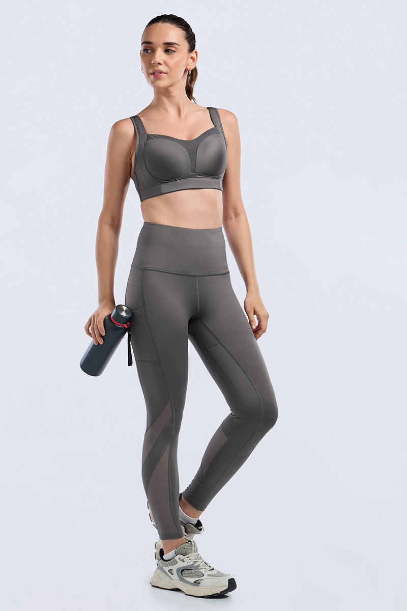 Run-Train Pro Bra - Granite Grey