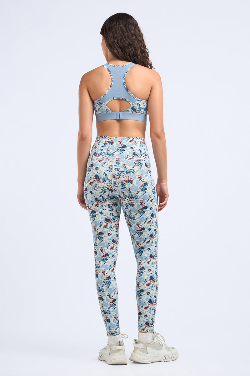 Motion Flex Sports Bra - Marble Twist Print