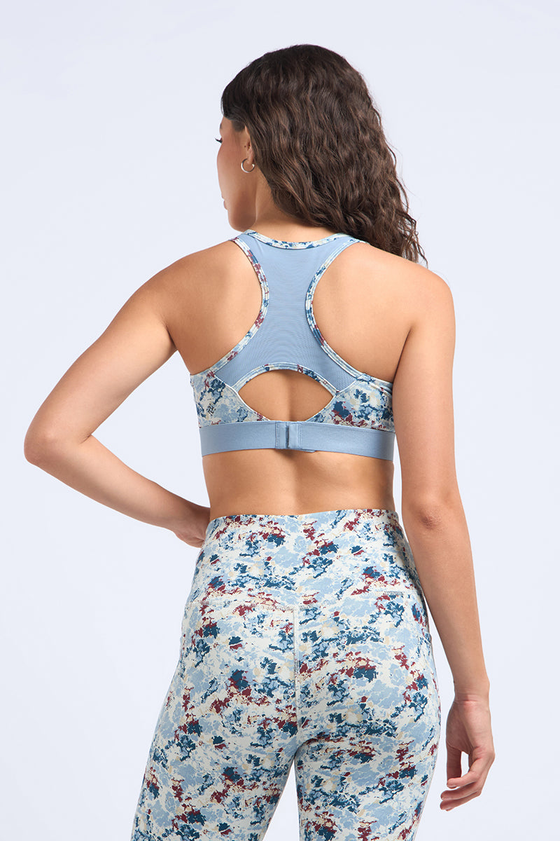 Motion Flex Sports Bra - Marble Twist Print - Image 2 of 6