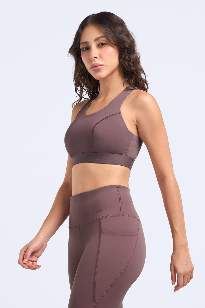 Motion Flex Sports Bra - Rose Brown - Image 2 of 5