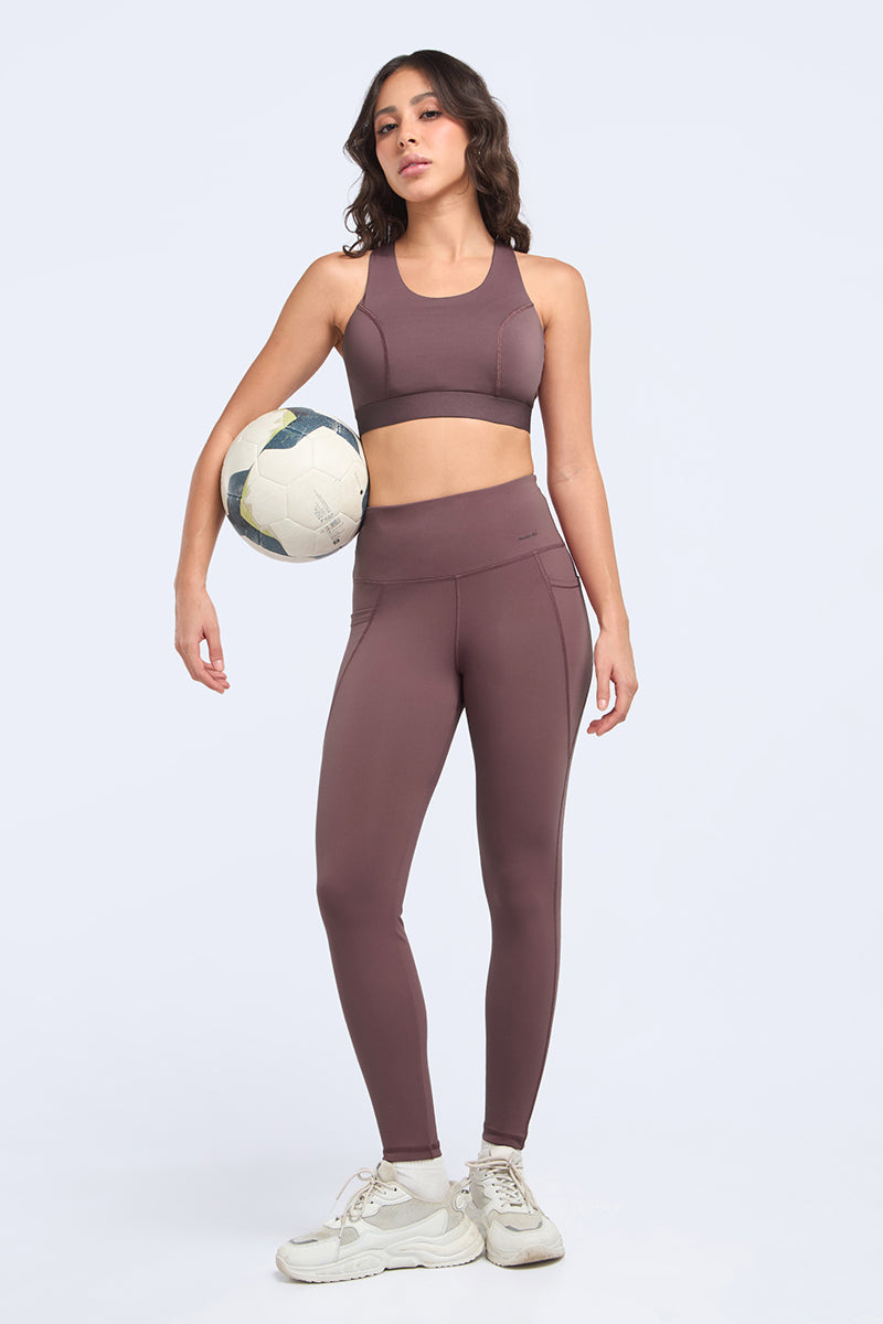 Motion Flex Sports Bra - Rose Brown
