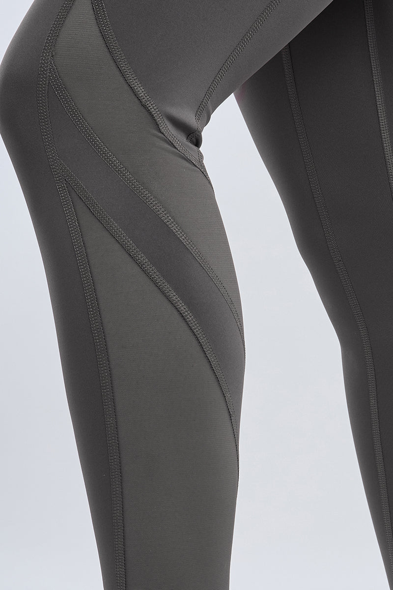 ENERGIZE PANELLED TIGHTS - Granite Gray