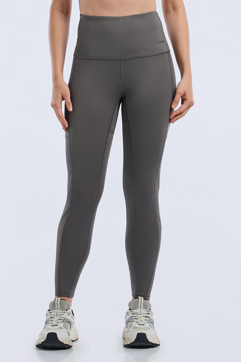 ENERGIZE PANELLED TIGHTS - Granite Gray - Image 1 of 9