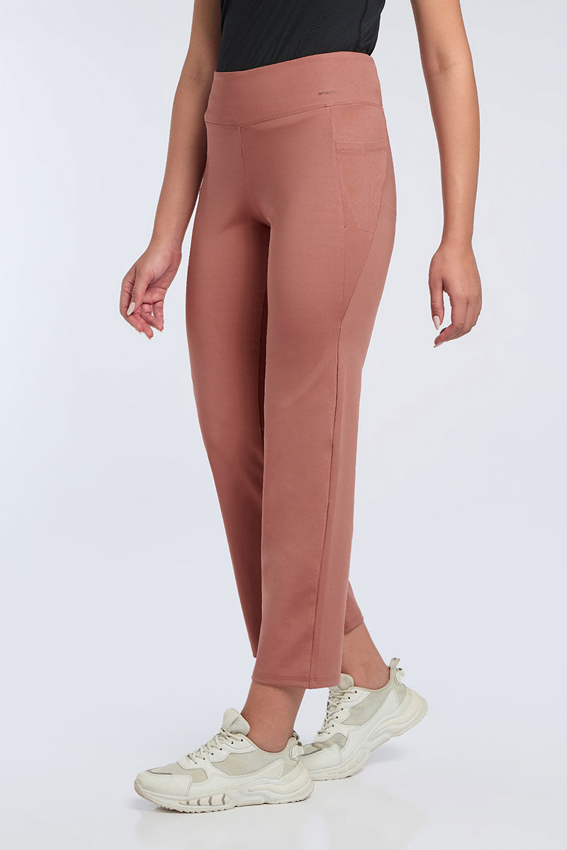 FLAUNT FLARED TRAVEL PANTS - Brick Dust - Image 2 of 6