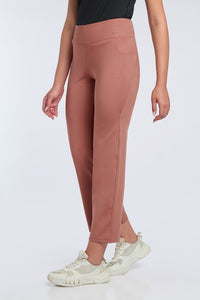 FLAUNT FLARED TRAVEL PANTS - Brick Dust thumbnail 2
