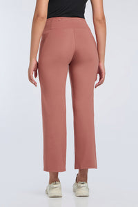 FLAUNT FLARED TRAVEL PANTS - Brick Dust thumbnail 4