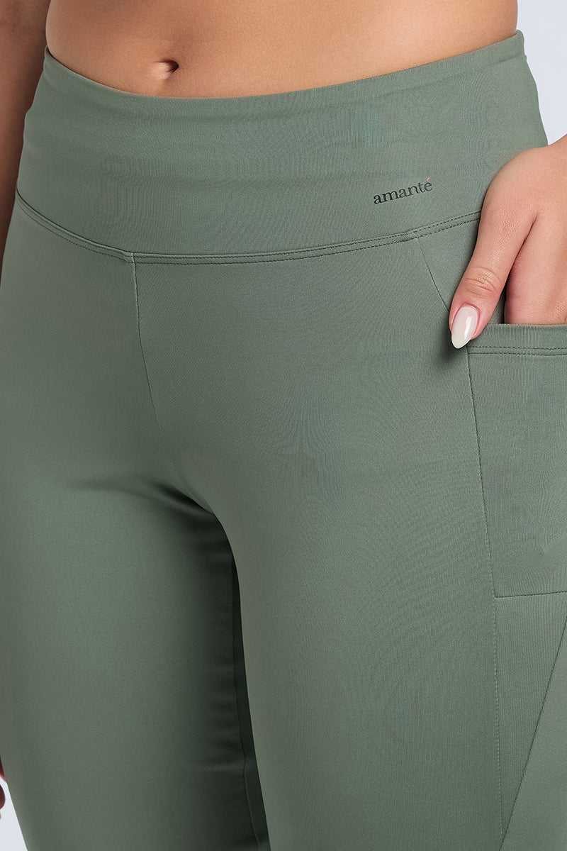 FLAUNT FLARED TRAVEL PANTS - Sea Spray - Image 3 of 6