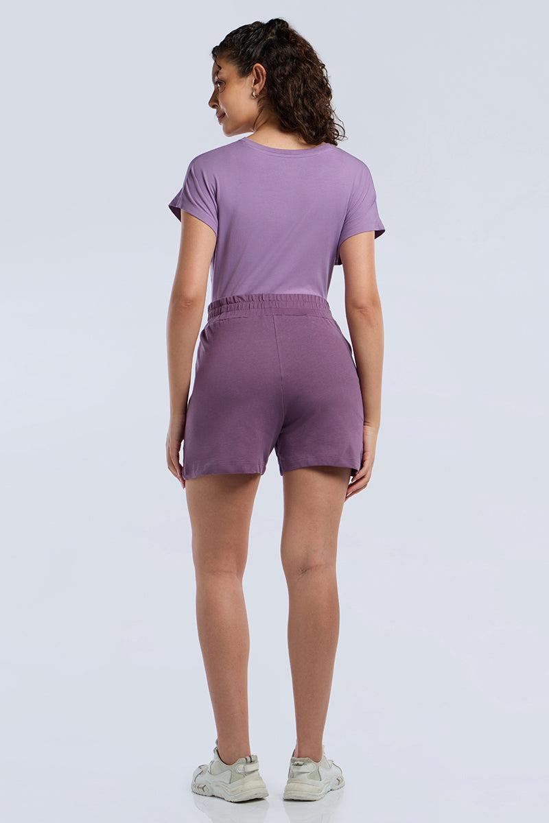 ELEMENTS COMFORT SHORTS - Grape Jam