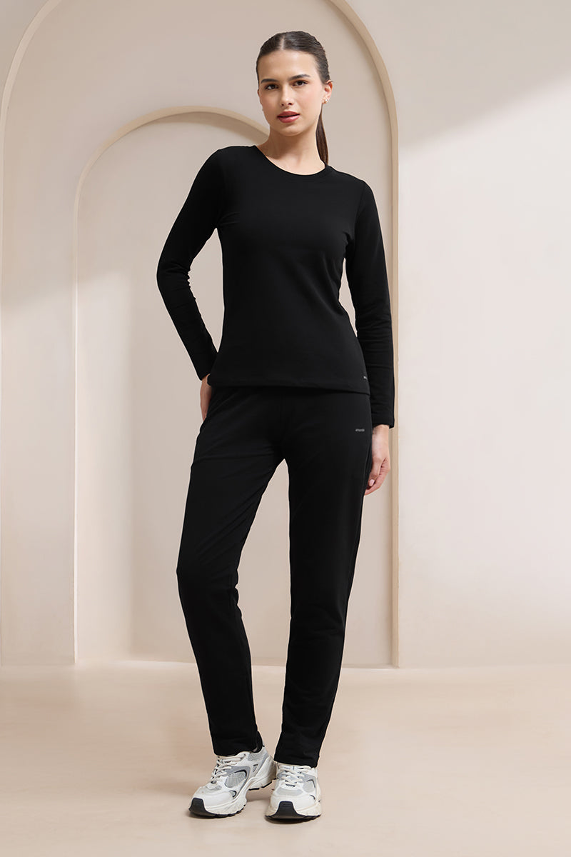 Terry Chic Track Pants - Black