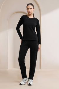 Terry Chic Track Pants - Black thumbnail 5