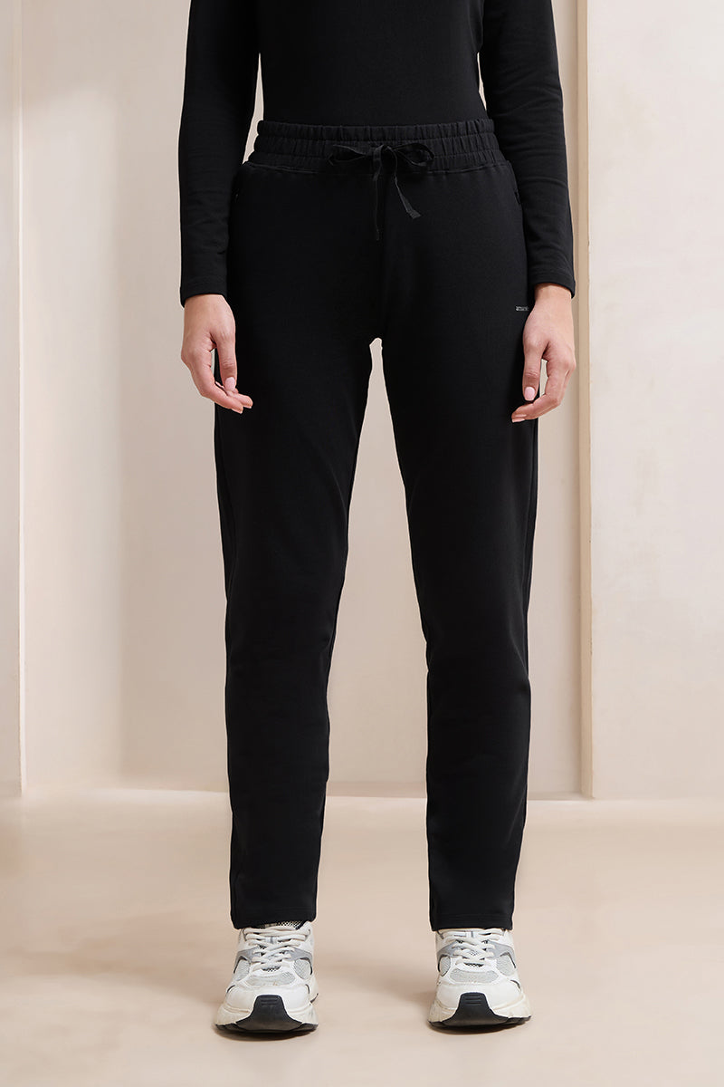 Terry Chic Track Pants - Black - Image 1 of 5