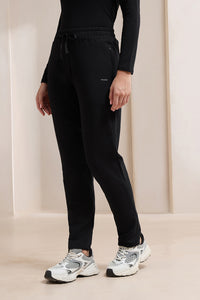 Terry Chic Track Pants - Black thumbnail 3