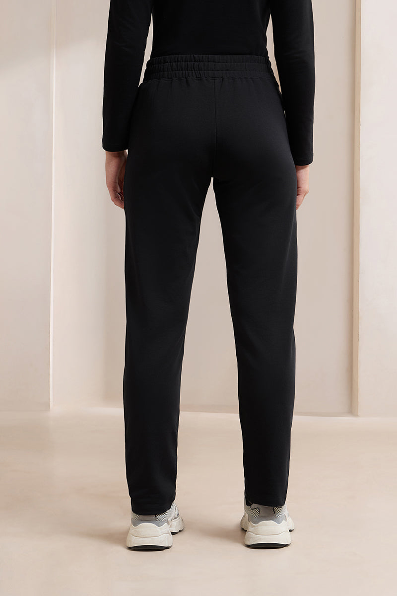Terry Chic Track Pants - Black