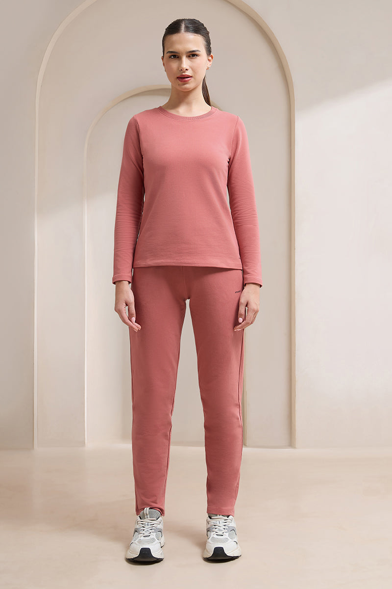 Terry Chic Track Pants - Dusty Cedar - Image 5 of 5