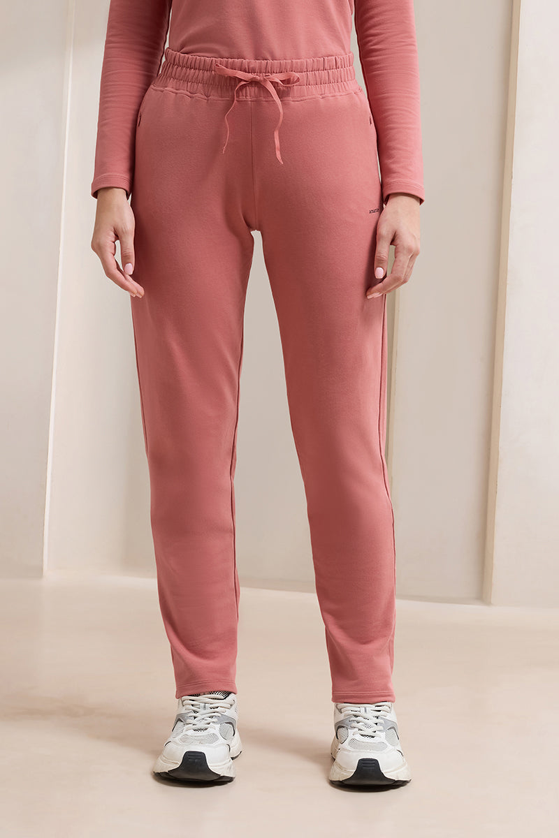 Terry Chic Track Pants - Dusty Cedar - Image 1 of 5