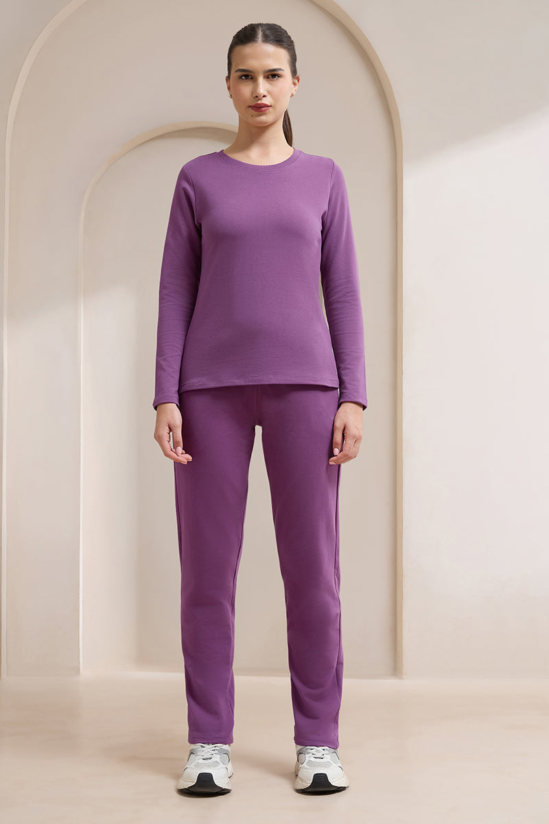 Terry Chic Track Pants - Grape Kiss - Image 6 of 6