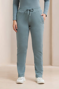 Terry Chic Track Pants - Trooper thumbnail 1