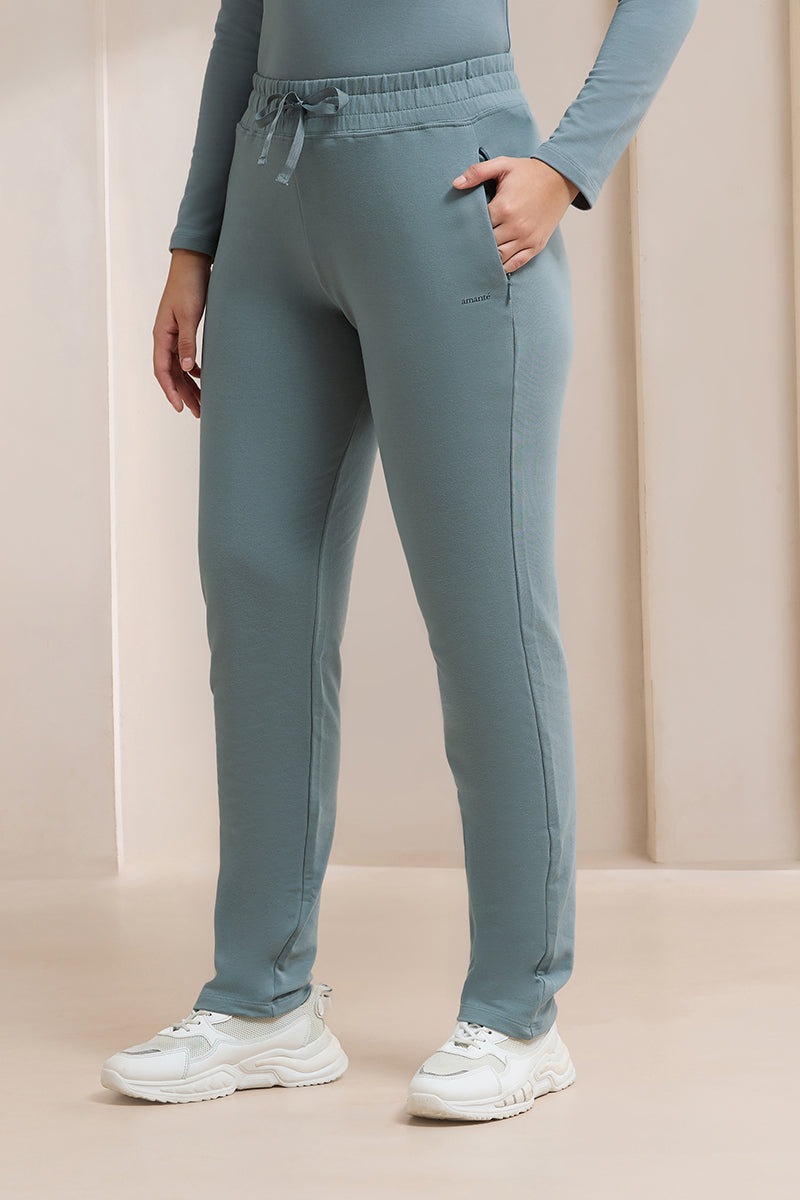 Terry Chic Track Pants - Trooper - Image 3 of 5