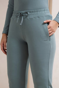 Terry Chic Track Pants - Trooper thumbnail 4