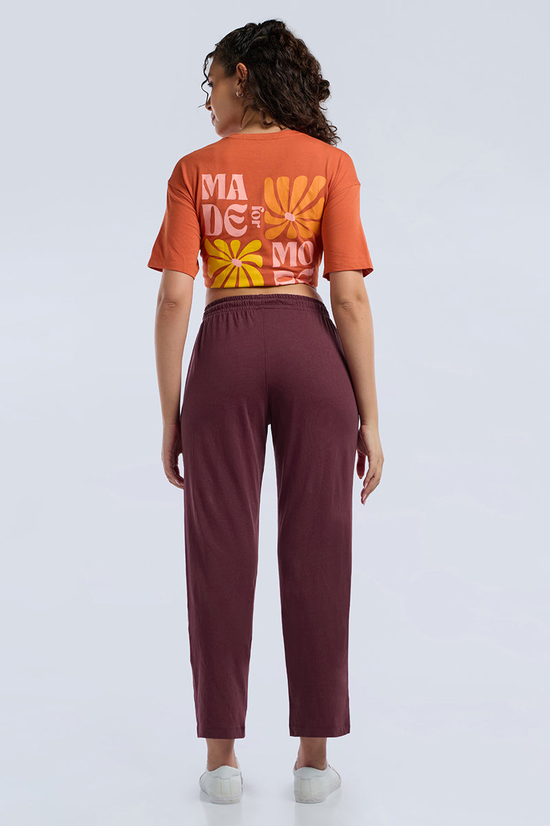 ELEMENTS TRACK PANTS - Maroon Banner - Image 1 of 6