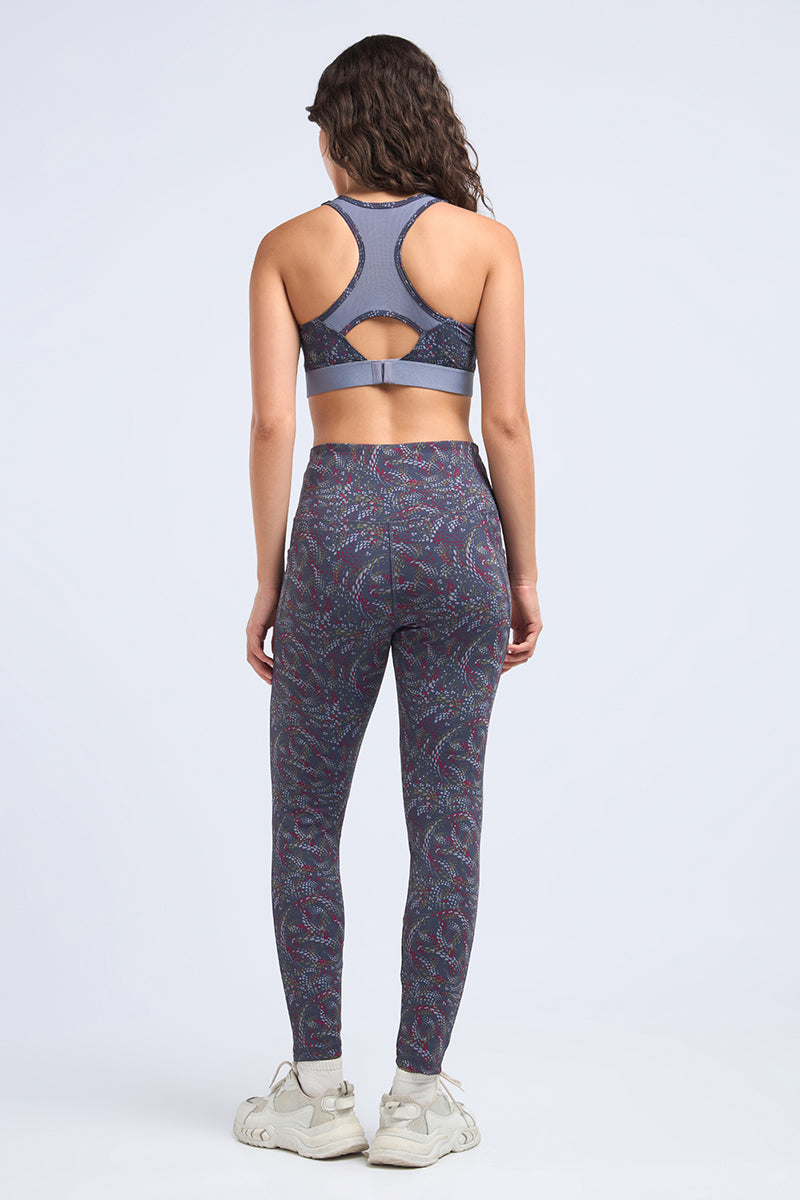 Motion Flex Tights - Glam Swirl Print