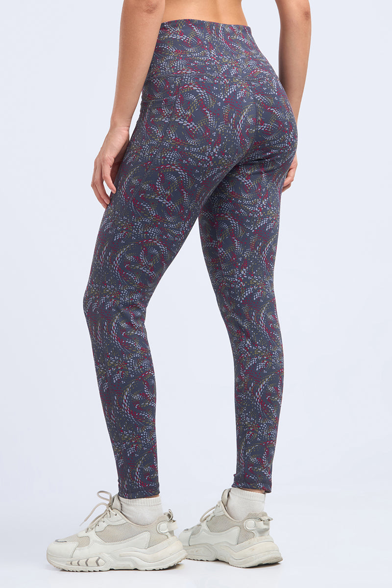 Motion Flex Tights - Glam Swirl Print