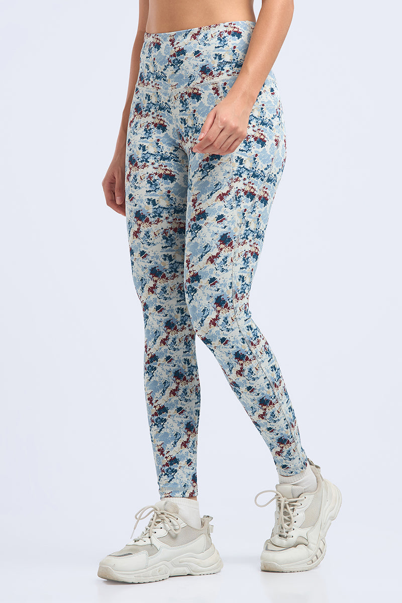 Motion Flex Tights - Marble Twist Print - Image 4 of 5