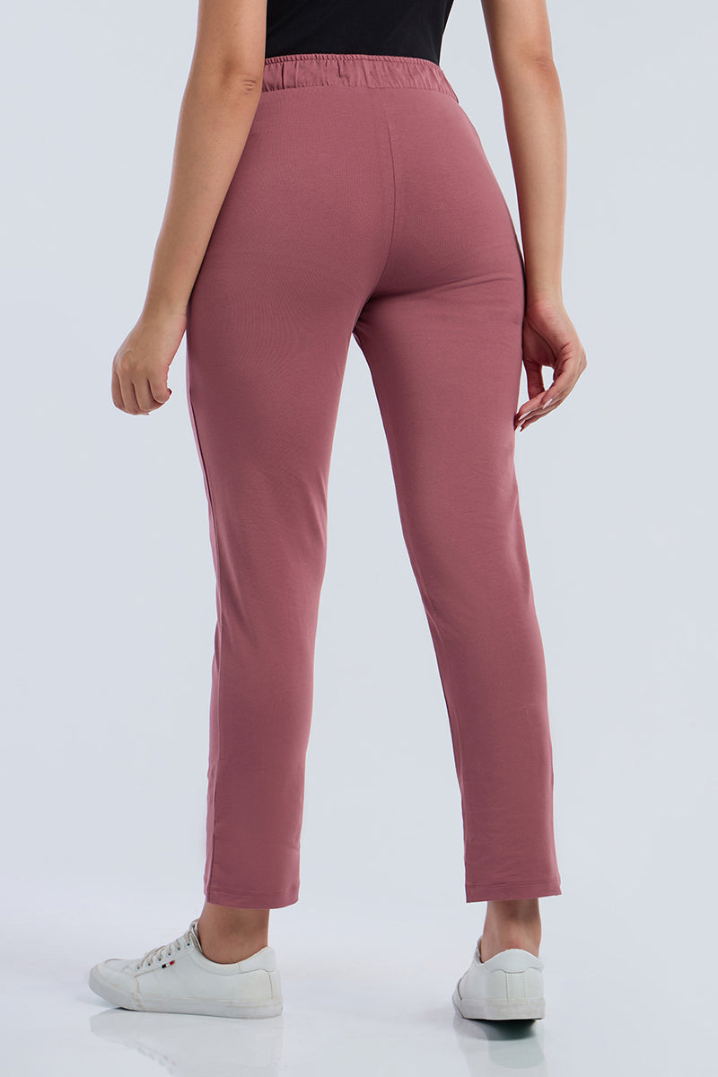 ESSENTIAL RELAXED FULL LENGTH PANTS - Deco Rose