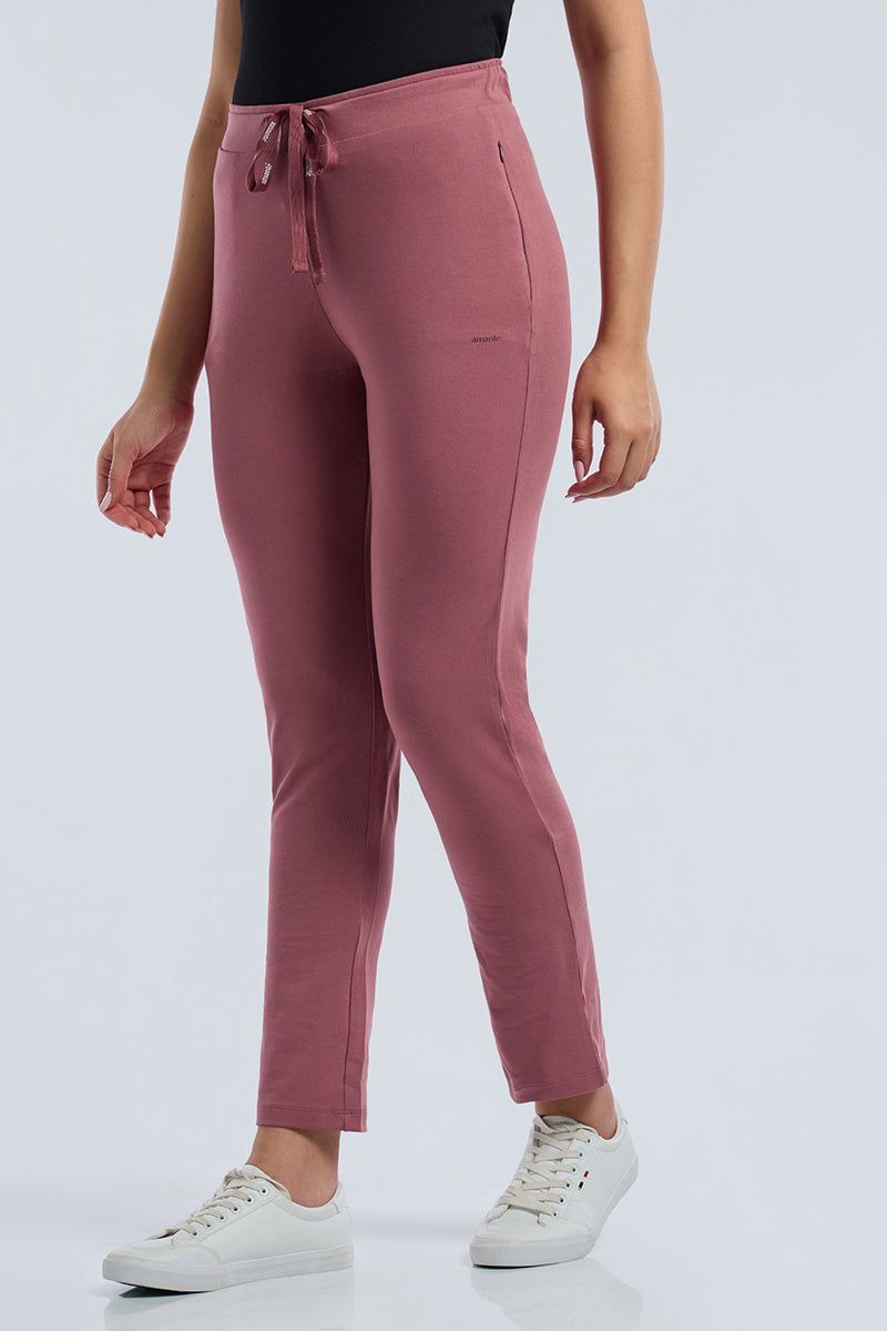 ESSENTIAL RELAXED FULL LENGTH PANTS - Deco Rose